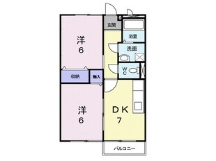 ボヌールファミーユＢの物件間取画像